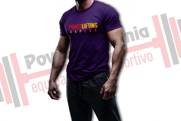 camiseta-powerlifting-espana-morado